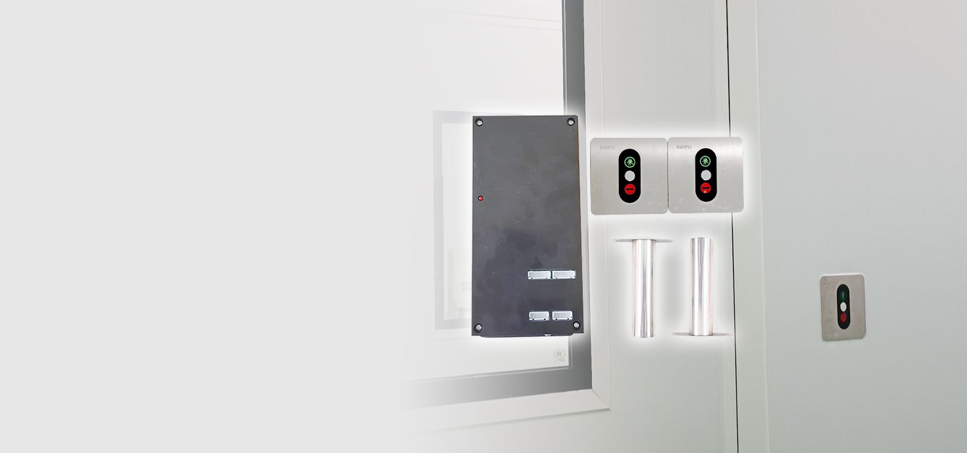 Khóa liên động lắp đặt nổi trong thiết bị phòng sạch
