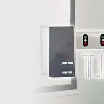 Khóa liên động lắp đặt nổi trong thiết bị phòng sạch