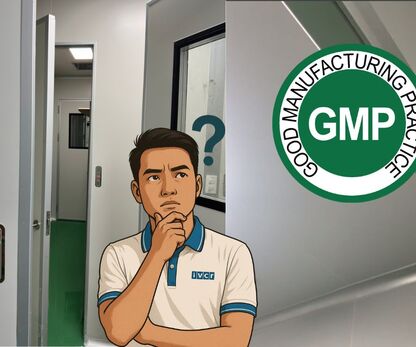 Why is interlock a mandatory device in GMP airlock?