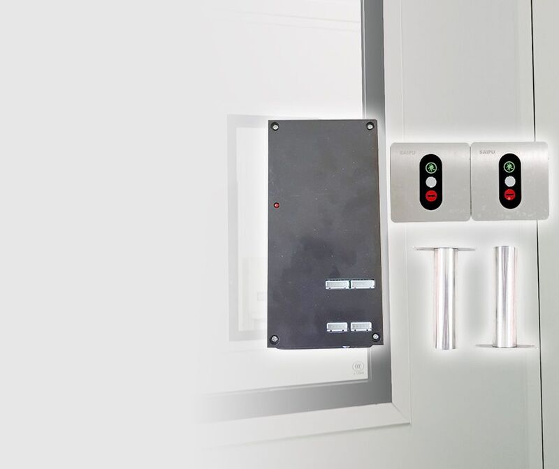 Khóa liên động lắp đặt nổi trong thiết bị phòng sạch
