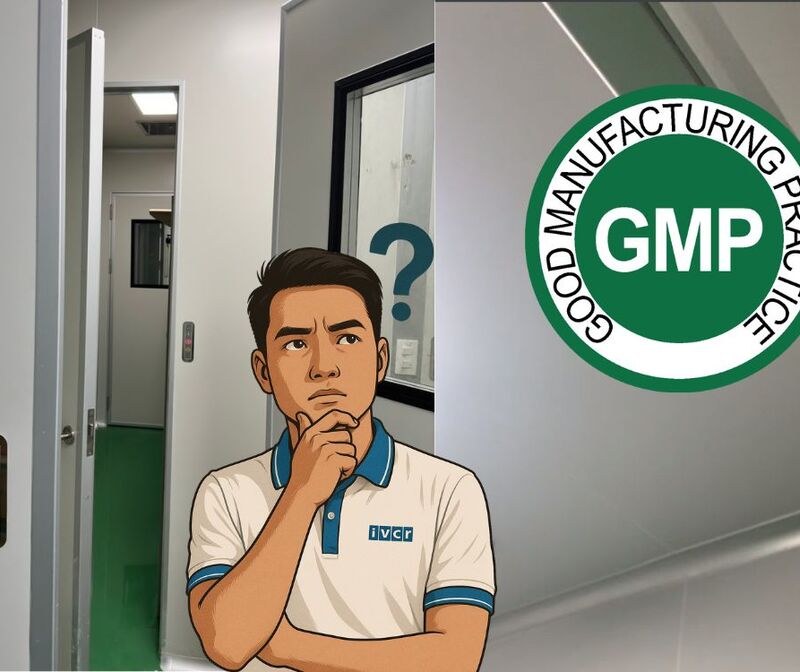 Why is interlock a mandatory device in GMP airlock?