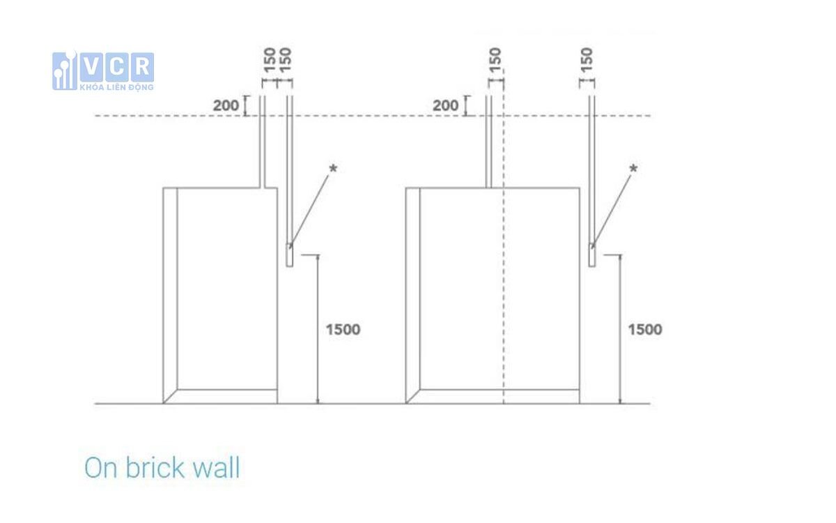 Ảnh: Cửa liên động interlock lắp đặt cho hệ thống tường xây